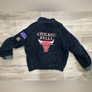 NBA Pro Player Chicago Bulls Black and Red Jacket